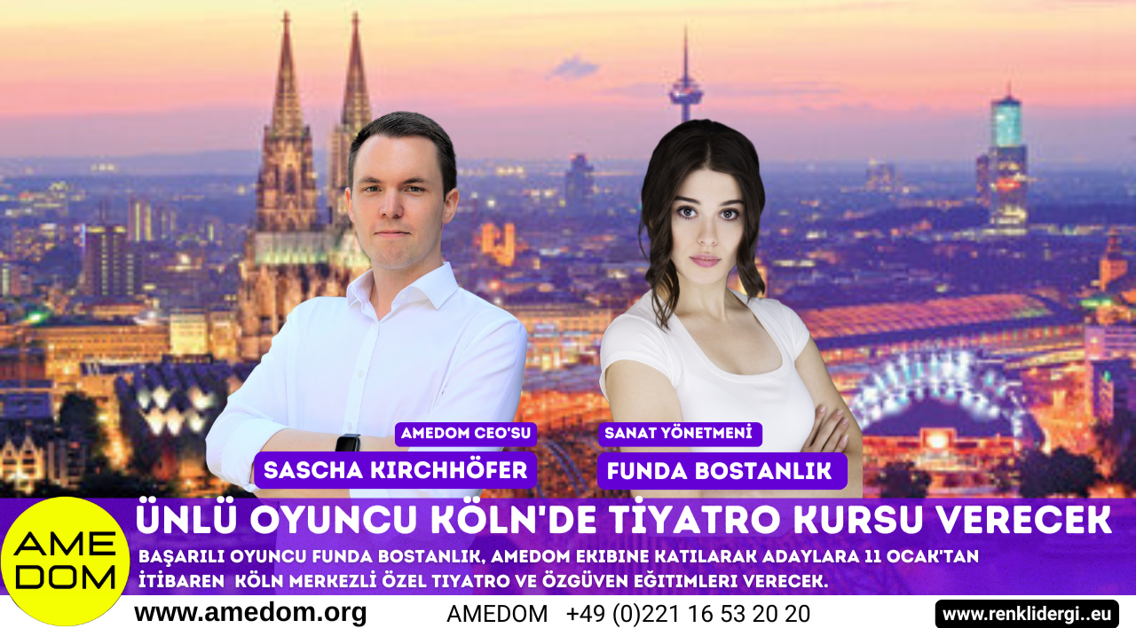 Ünlü Oyuncu Funda Bostanlık Köln'de Tiyatro Kursu Verecek